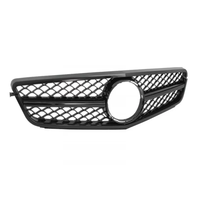Front Grille suitable for Mercedes C-Class W204 S204 Limousine Station Wagon (2007-2014) Sport Piano Black