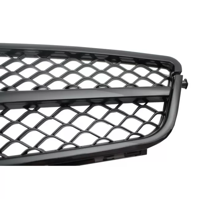 Front Grille suitable for Mercedes C-Class W204 S204 Limousine Station Wagon (2007-2014) Sport Piano Black