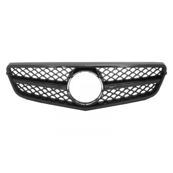 Front Grille suitable for Mercedes C-Class W204 S204 Limousine Station Wagon (2007-2014) Sport Piano Black