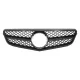 Front Grille suitable for Mercedes C-Class W204 S204 Limousine Station Wagon (2007-2014) Sport Piano Black