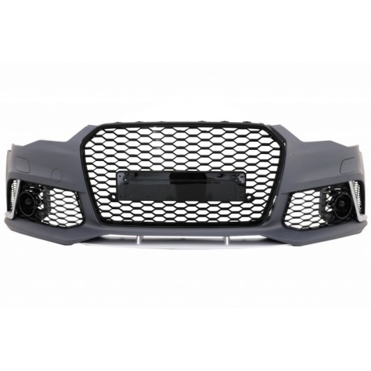 Front Bumper with Full LED Headlights Sequential Dynamic Turning Lights suitable for Audi A6 C7 4G (2011-2018) RS6 Matrix Design