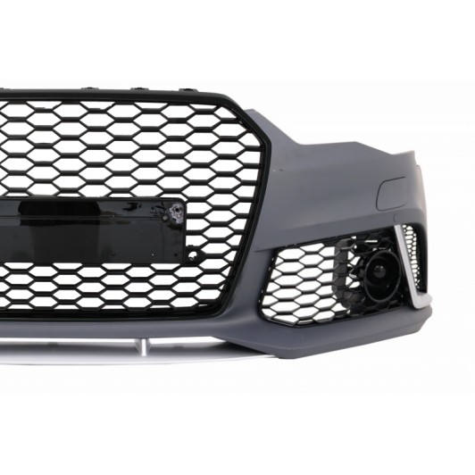 Front Bumper with Full LED Headlights Sequential Dynamic Turning Lights suitable for Audi A6 C7 4G (2011-2018) RS6 Matrix Design