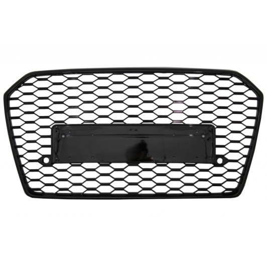 Front Grille with Full LED Headlights Sequential Dynamic Turning Lights suitable for Audi A6 C7 4G Facelift (2015-2018) RS6 Matrix Design