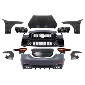 Upgrade Body Kit suitable for Mercedes C-Class W205 Facelift (2018-2022) Conversion to C-Class W206 C63 Design