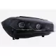 LED Headlights suitable for BMW X5 F15 (2013-2018) Conversion to G05 Design Black