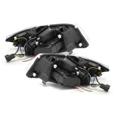 Angel Eyes Headlights suitable for BMW 3 Series E90 E91 (03.2005-08.2008) Chrome
