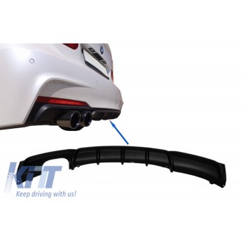 Rear Bumper Spoiler Valance Diffuser suitable for BMW 3 Series F30 F31 (2011-up) M-Performance Design Left Outlet