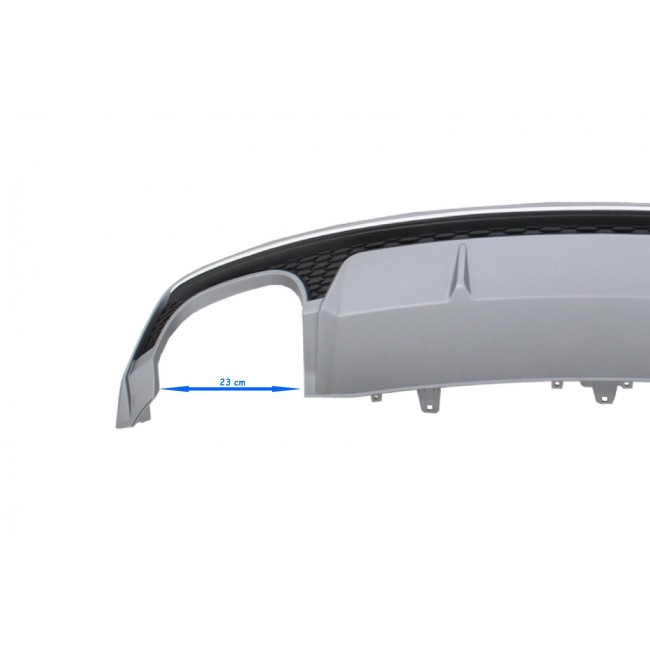 Only S Line Bumper Valance Air Diffuser suitable for Audi A7 4G Facelift (2015-2018) S7 Design