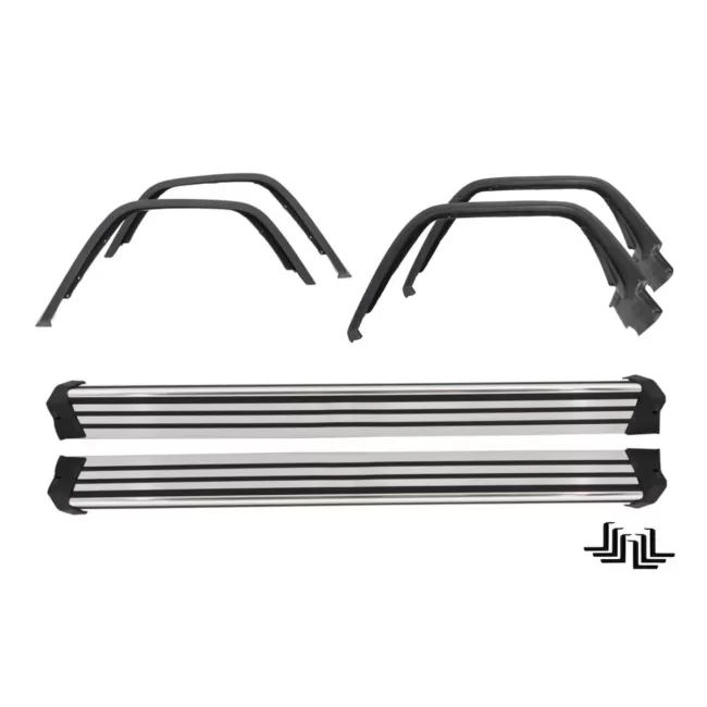 Running Boards Side Steps with Fender Flares Wheel Arches suitable for Mercedes G-Class W463 (1989-2017) G65 Design