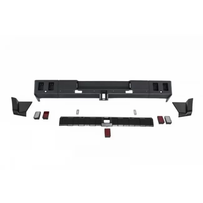 Rear Bumper with Fender Flares Wheel Arches suitable for Mercedes G-Class W463 (1989-2013) G63 G65 Design