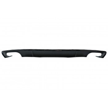 Rear Bumper Valance Diffuser suitable for Audi A4 B9 8W Sedan Avant (2016-2018) Black S4 Design For S-line