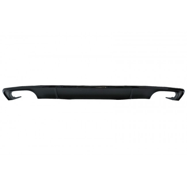 Rear Bumper Valance Diffuser suitable for Audi A4 B9 8W Sedan Avant (2016-2018) Black S4 Design For S-line