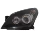 Headlights suitable for Opel Astra H (03.2004-2009) Angel Eyes 2 Halo Rims Black