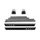 Add On Door Moldings Strips with Side Decals Sticker Vinyl Matte Black and Turning Lights suitable for Mercedes G-Class W463 (1989-2015)