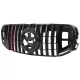 Front Grille with Red Insertion suitable for Mercedes GLS SUV X167 (2019-2023) GTR Design