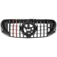 Front Grille with Red Insertion suitable for Mercedes GLS SUV X167 (2019-2023) GTR Design