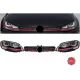 Assembly Headlights 3D LED FLOWING Dynamic Sequential Turn Light RHD with Grille suitable for VW Golf 7 VII (2012-2017) RED R20 GTI Look