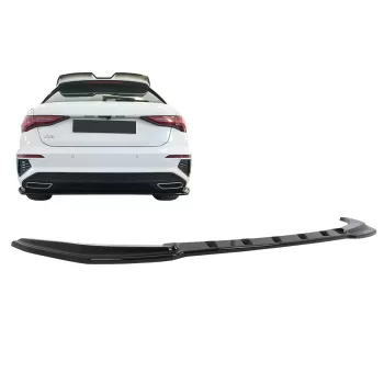 Rear Bumper Extension Splitter suitable for Audi A3 8Y S-Line (2020-2024) Sportback Black
