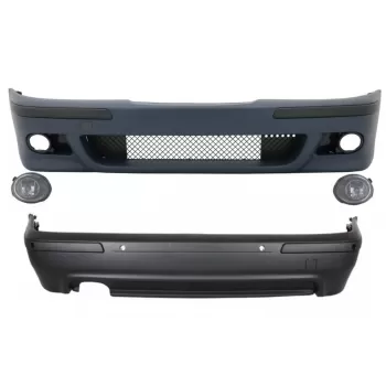 Body Kit suitable for BMW E39 5 Series (1995-2003) with Fog Lights Clear Chrome M5 Design