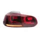 Taillights Full LED suitable for VW Golf 6 VI (2008-2013) R20 Design Red Smoke Turning Light Static