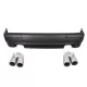 Rear Bumper suitable for BMW 5 Series E39 (1995-2003) Double Outlet M5 Design and Exhaust Muffler Tips ACS Design