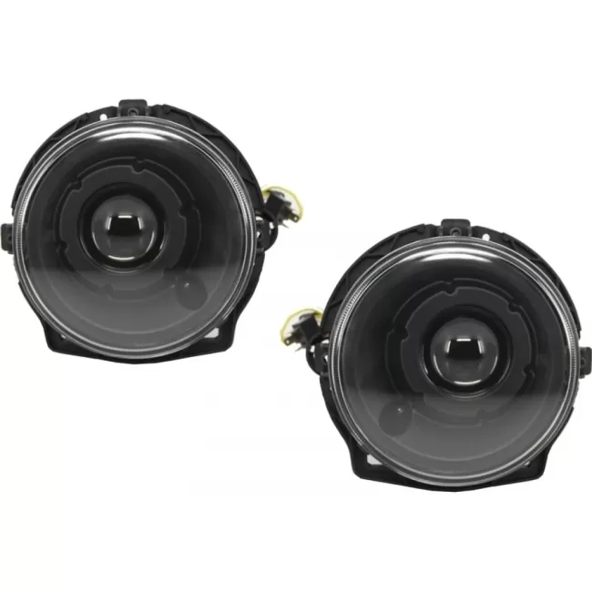 Headlights Black Bi-Xenon Look with Covers white LED DRL suitable for Mercedes G-Class W463 (1989-2012) G65 Design
