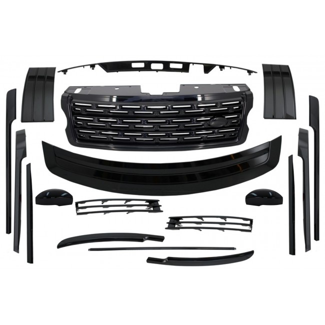 Body Kit Trims & Grille Pack suitable for Land Range Rover Vogue IV L405 (2013-2017) Autobiography Design Black Santorini Edition