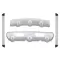 Skid Plates with Running Boards suitable for Nissan X-Trail II (T31) Non Facelift (2007-2010)