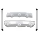Skid Plates with Running Boards suitable for Nissan X-Trail II (T31) Non Facelift (2007-2010)