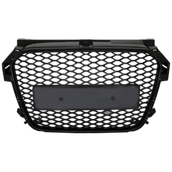 Badgeless Front Grille suitable for Audi A1 8X (2010-2014) RS1 Design Piano Black