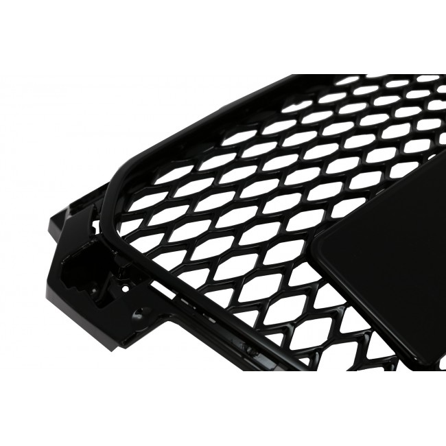 Badgeless Front Grille suitable for Audi A1 8X (2010-2014) RS1 Design Piano Black