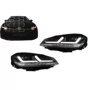 Osram Full LED Headlights LEDriving suitable for VW Golf 7 VII (2012-2017) Black Upgrade for Halogen