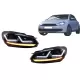 Osram Xenon Upgrade Headlights LEDriving suitable for VW Golf 6 VI (2008-2012) Black LED Dynamic Sequential Turning Lights