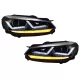 Osram Xenon Upgrade Headlights LEDriving suitable for VW Golf 6 VI (2008-2012) Chrome LED Dynamic Sequential Turning Lights