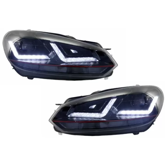Osram Xenon Upgrade Headlights LEDriving suitable for VW Golf 6 VI (2008-2012) Red GTI LED Dynamic Sequential Turning Lights
