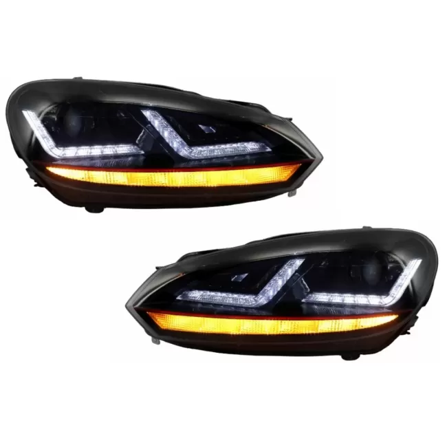 Osram Xenon Upgrade Headlights LEDriving suitable for VW Golf 6 VI (2008-2012) Red GTI LED Dynamic Sequential Turning Lights