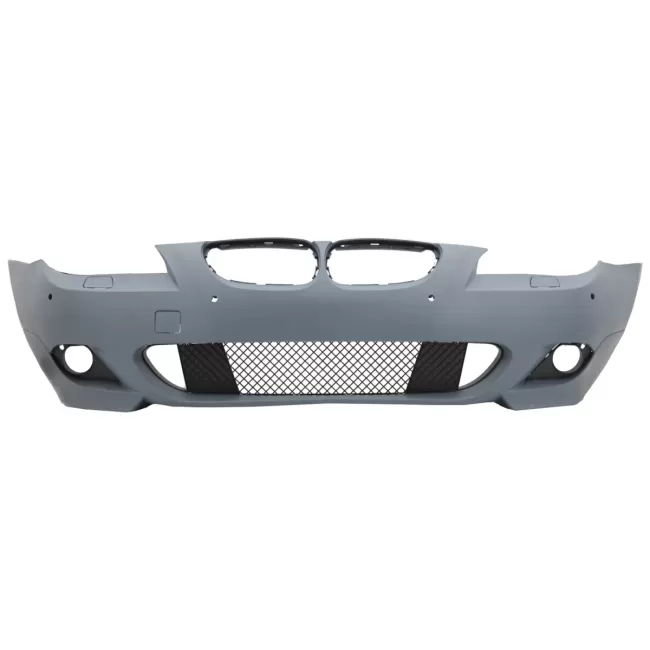 Front Bumper with PDC 18 mm suitable for BMW 5 Series LCI E60 E61 (2007-2010) and Fog Lights Projectors M-Technik Design