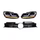 Front Grille suitable for VW Golf VI (2008-2012) with Osram Xenon Headlights LED Dynamic Sequential Turning Lights R20 Design
