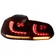 FULL LED Taillights suitable for VW Golf 6 VI (2008-2013) R20 Design Dynamic Sequential Turning Light Cherry Red (LHD and RHD)