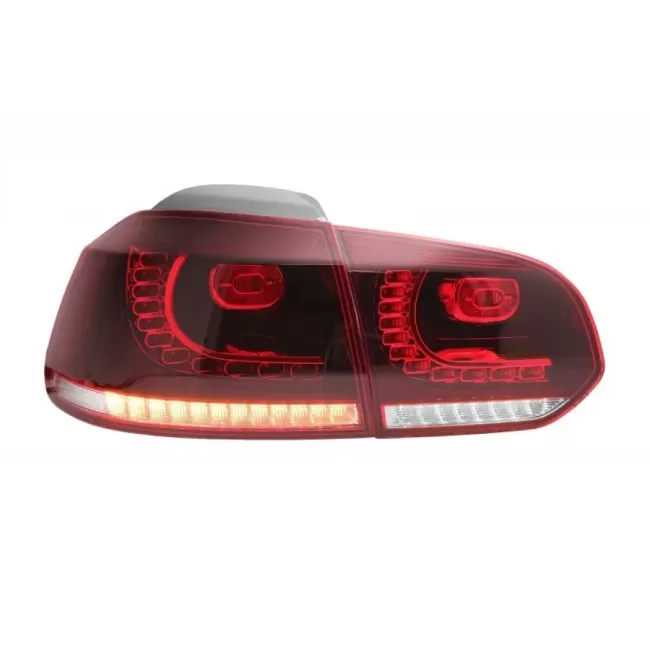 Taillights Full LED suitable for VW Golf 6 VI (2008-2013) Cherry Red R20 GTI Design (LHD and RHD)