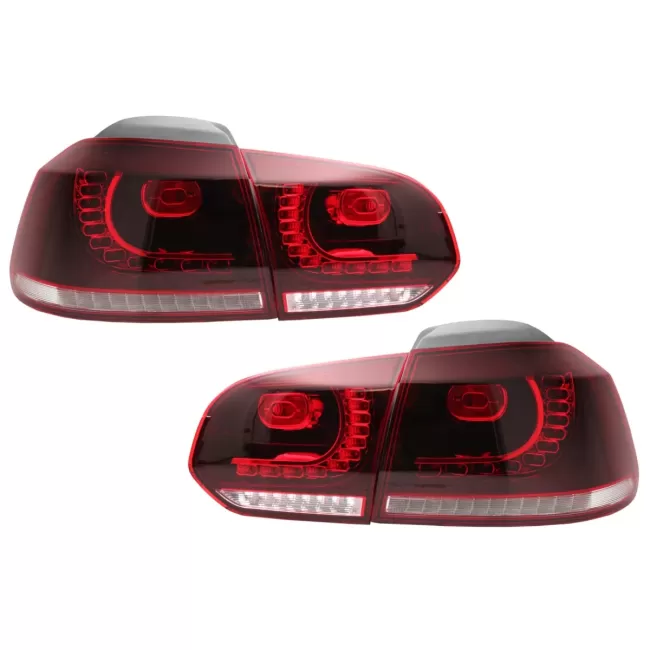 Taillights Full LED suitable for VW Golf 6 VI (2008-2013) Cherry Red R20 GTI Design (LHD and RHD)