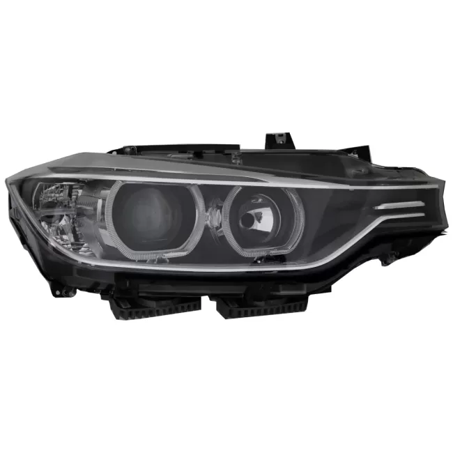 LED DRL Angel Eyes Headlights with Projector suitable for BMW 3 Series F30 F31 (2011-2015)