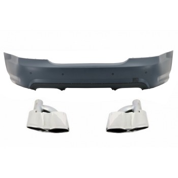 Rear Bumper suitable for Mercedes W221 S-Class (2005-2011) with Exhaust Muffler tips