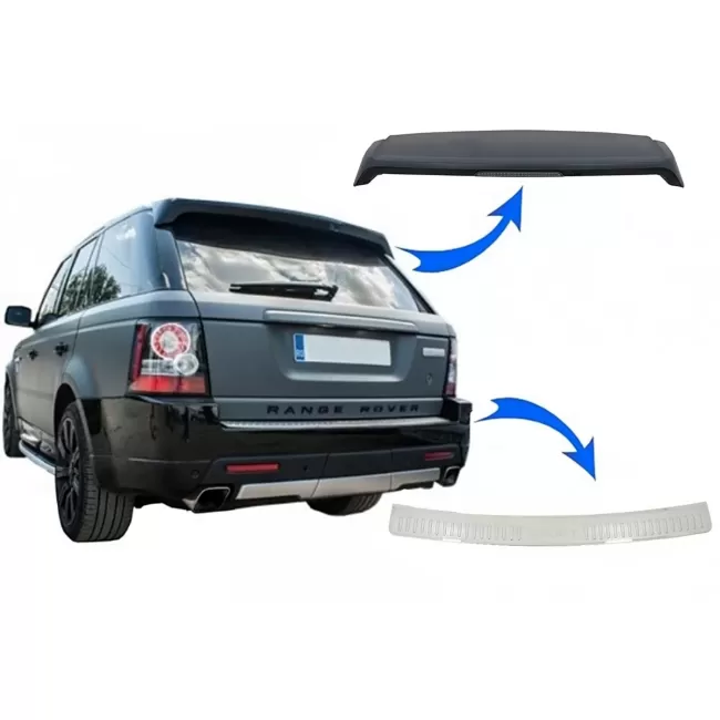 Roof Spoiler with Bumper Foot Plate suitable for Range Rover Sport L320 (2010-2013) Aubiography Design