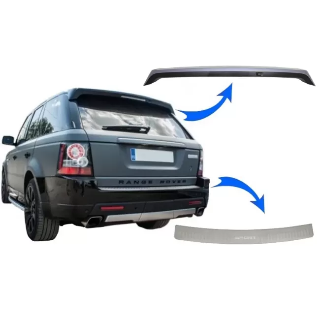 Roof Spoiler with Bumper Foot Plate suitable for Range Rover Sport L320 (2010-2013) Aubiography Design
