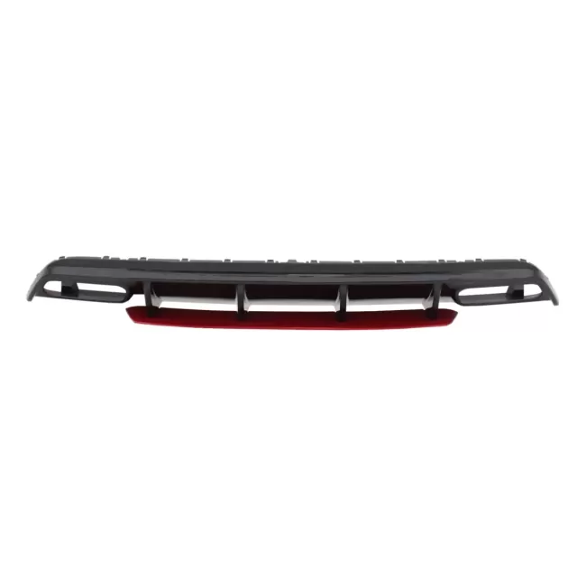 Rear Bumper Valance Diffuser suitable for Mercedes A-Class W176 Facelift (2015-2018) A45 Design Red Edition