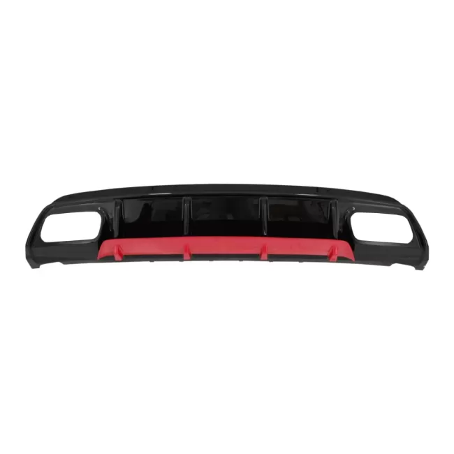 Rear Bumper Valance Diffuser suitable for Mercedes A-Class W176 Facelift (2015-2018) A45 Design Red Edition