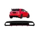 Rear Bumper Valance Diffuser suitable for Mercedes A-Class W176 Facelift (2015-2018) A45 Design Red Edition