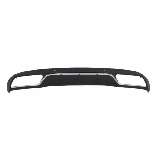 Rear Diffuser & Exhaust Tips suitable for Mercedes C-Class W205 S205 (2014-2018) C63 Design Black Package only for Standard Bumper