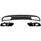 Rear Diffuser & Exhaust Tips suitable for Mercedes C-Class W205 S205 (2014-2018) C63 Design Black Package only for Standard Bumper